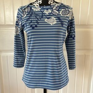 Style & Co Petite M 3/4 Length Sleeve Top